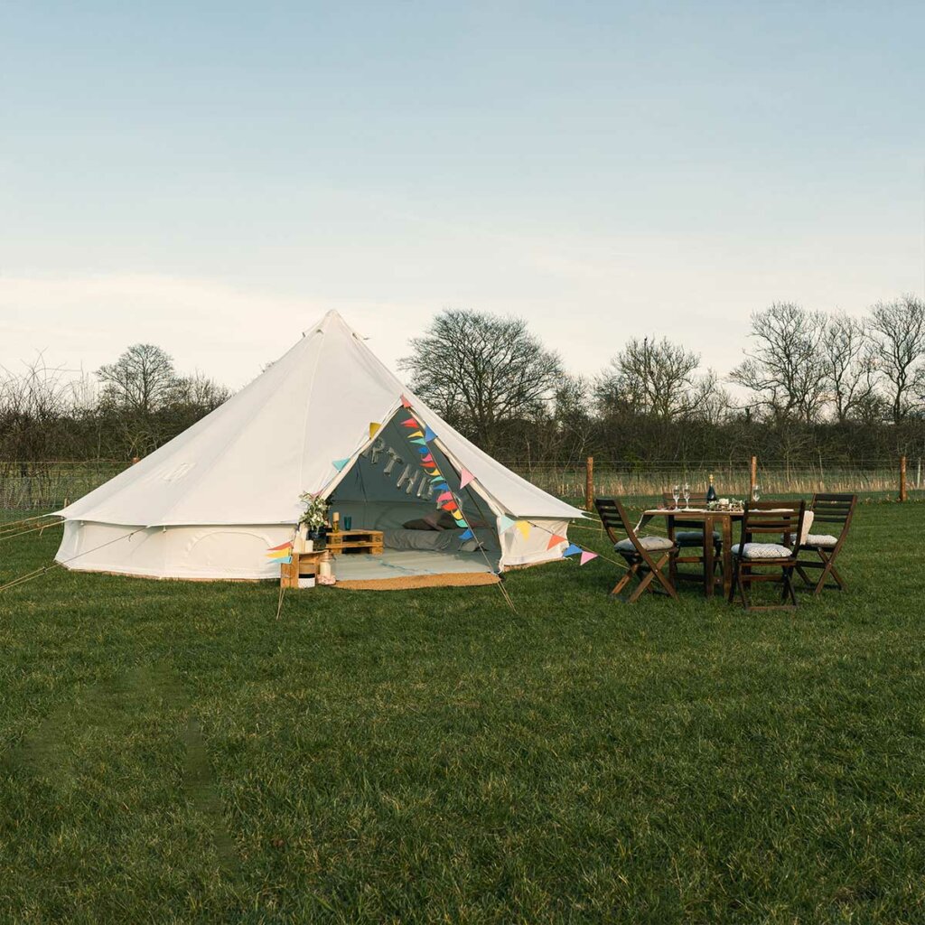 Canvas Tent Shop 6 Metre Bell Tent - Kokoon Deluxe with Chimney fitting ...